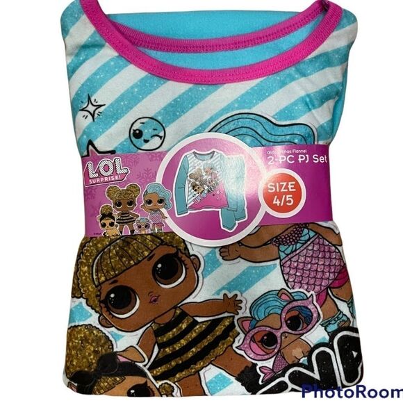 New Lol Surprise Pajama Set, 2 Piece Pajamas, Size 4/5 PJ Set - Picture 1 of 4